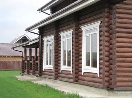 Наличники бревенчатый дом