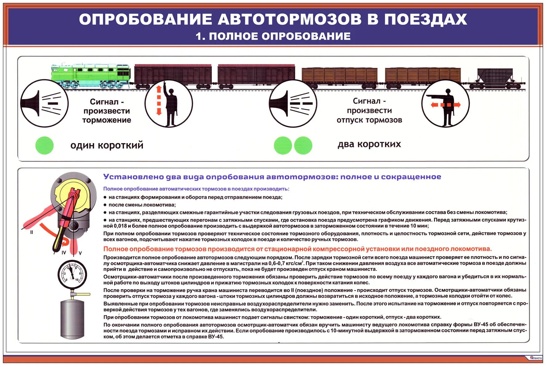 При какой ступени торможения поезда. Полное опробывпния тормозов. Порядок полного опробования тормозов грузового поезда. Проба тормозов в грузовых поездах. Полное опробование тормозов.