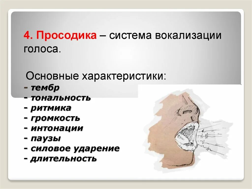 Система вокализации. Просодика. Интонация и тембр голоса. Паралингвистическая система знаков. Тембр голоса невербальное общение.