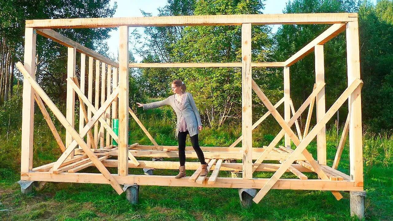 5 односкатной каркас. Каркасный гараж из бруса 150х100. Каркасный сарай с односкатной крышей 2. Построить каркас из бруса. Каркас беседки 3на4.