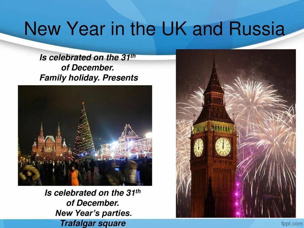 Are there holidays in a year. Проект Holidays in the uk. New year in Russia топик. Проект New year in Russia. New year traditions слайд.