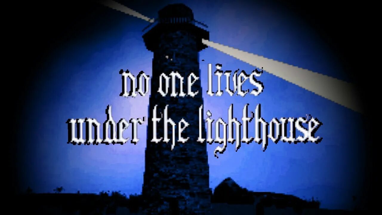 No one lives under. No one Lives under the Lighthouse. Игра no one Lives under the Lighthouse. Nobody Lives under the Lighthouse. No one Lives under the Lighthouse логотип.