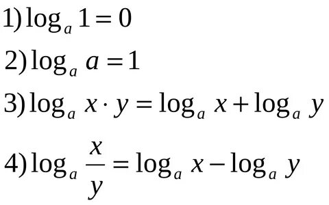 Конспект урока "Логарифм числа. Основное логарифмическое тождество. Свойства лог