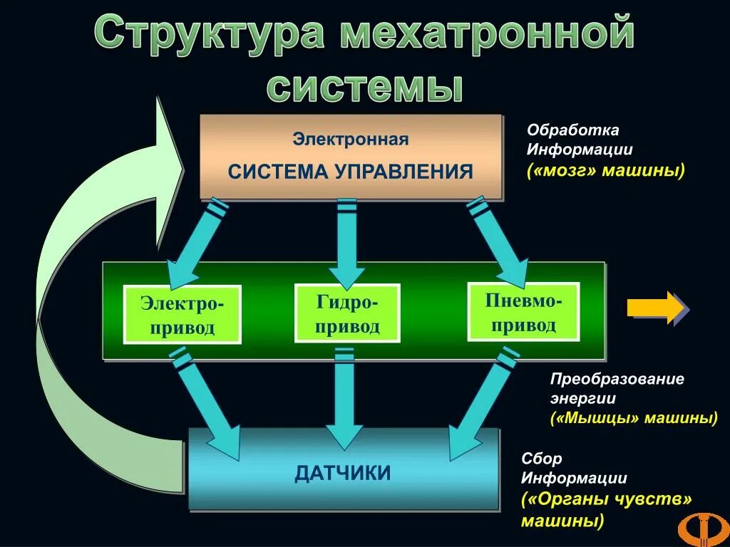 Структура мехатронной системы. Иерархия управления в мехатронных системах. Схема мехатронной системы. Структурная схема мехатронной системы.