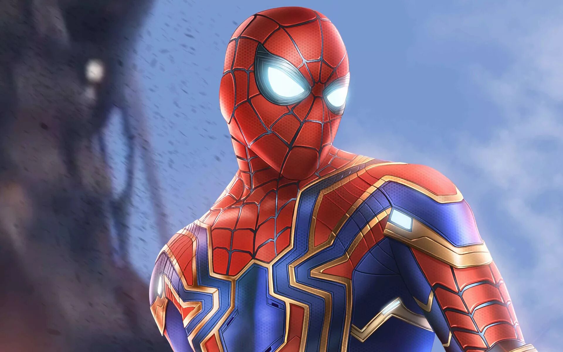 Человек паук война бесконечности. Человек паук Спайдермен. Обои человек паук. Железный костюм человека паука кадры.
