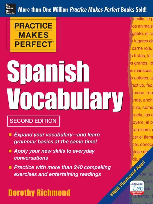 Practice makes perfect Spanish. Spanish Vocabulary. Vocabulary. A2. Basic Spanish Vocabulary.