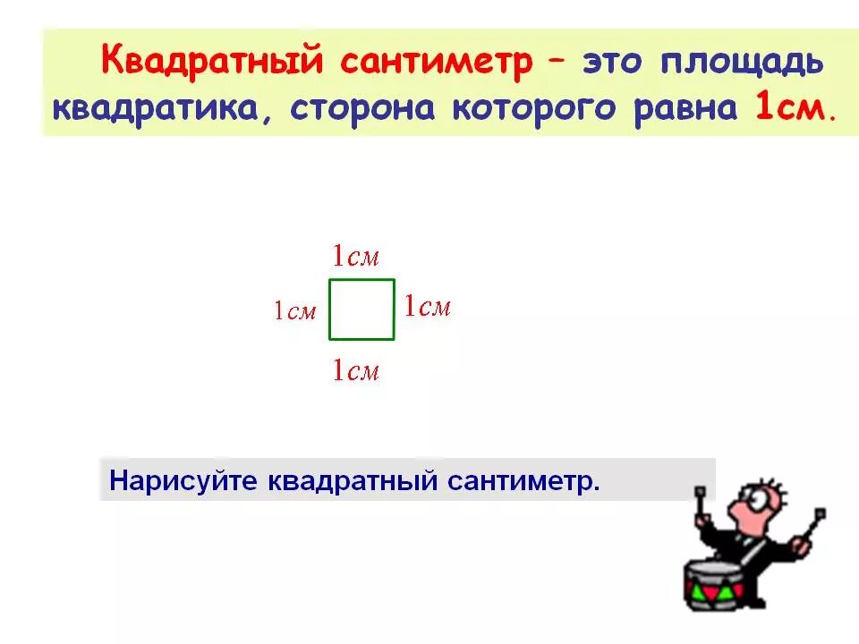 Квадратный сантиметр это. Квадратный сантиметр. Как нарисовать квадратный сантиметр. Нарисовать квадрат у которого сторона равна 7.
