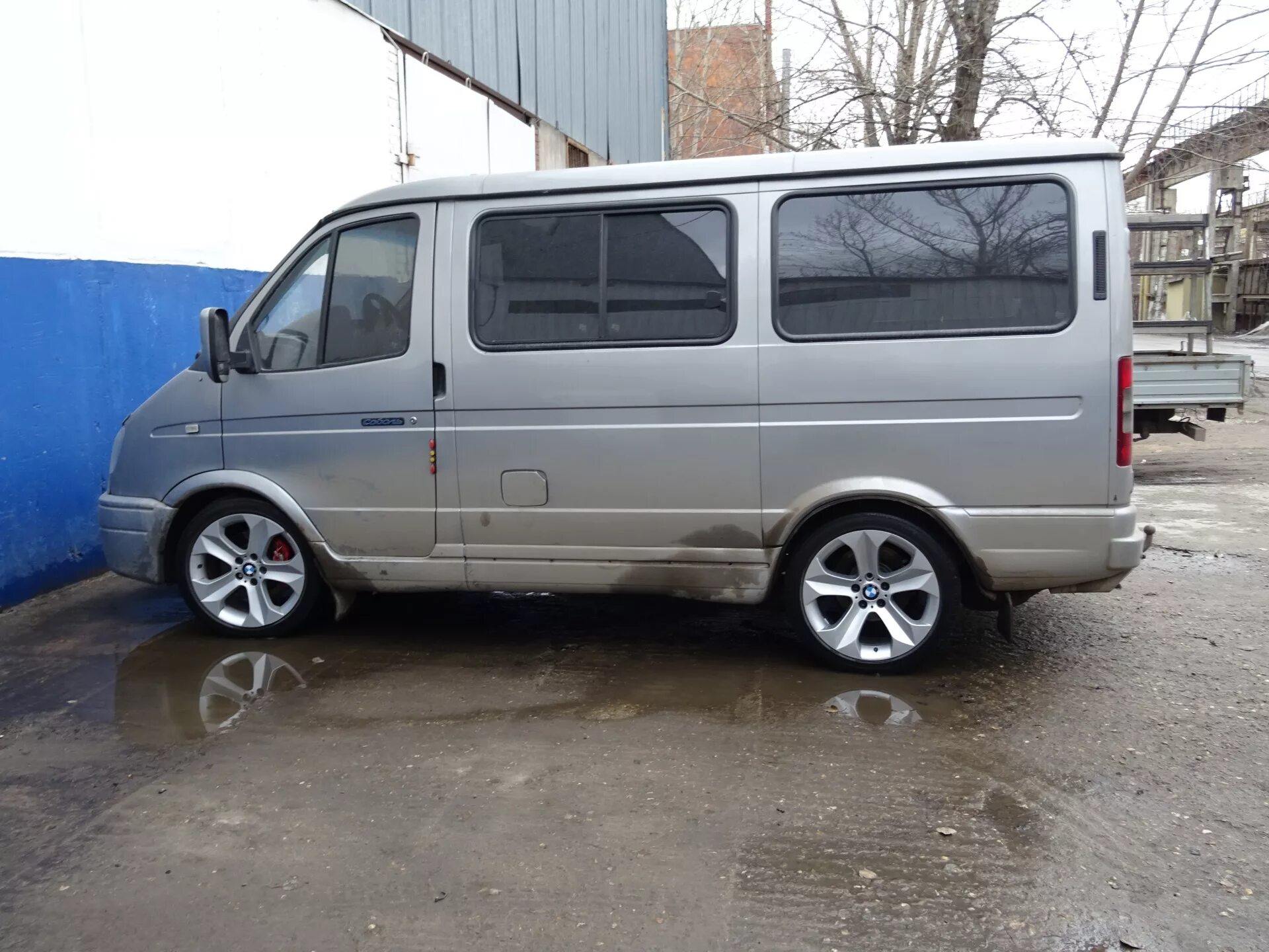 Комплект дисков и шин на 18" с проставками - ГАЗ Соболь, 2,5 л, 2006 года колёсн