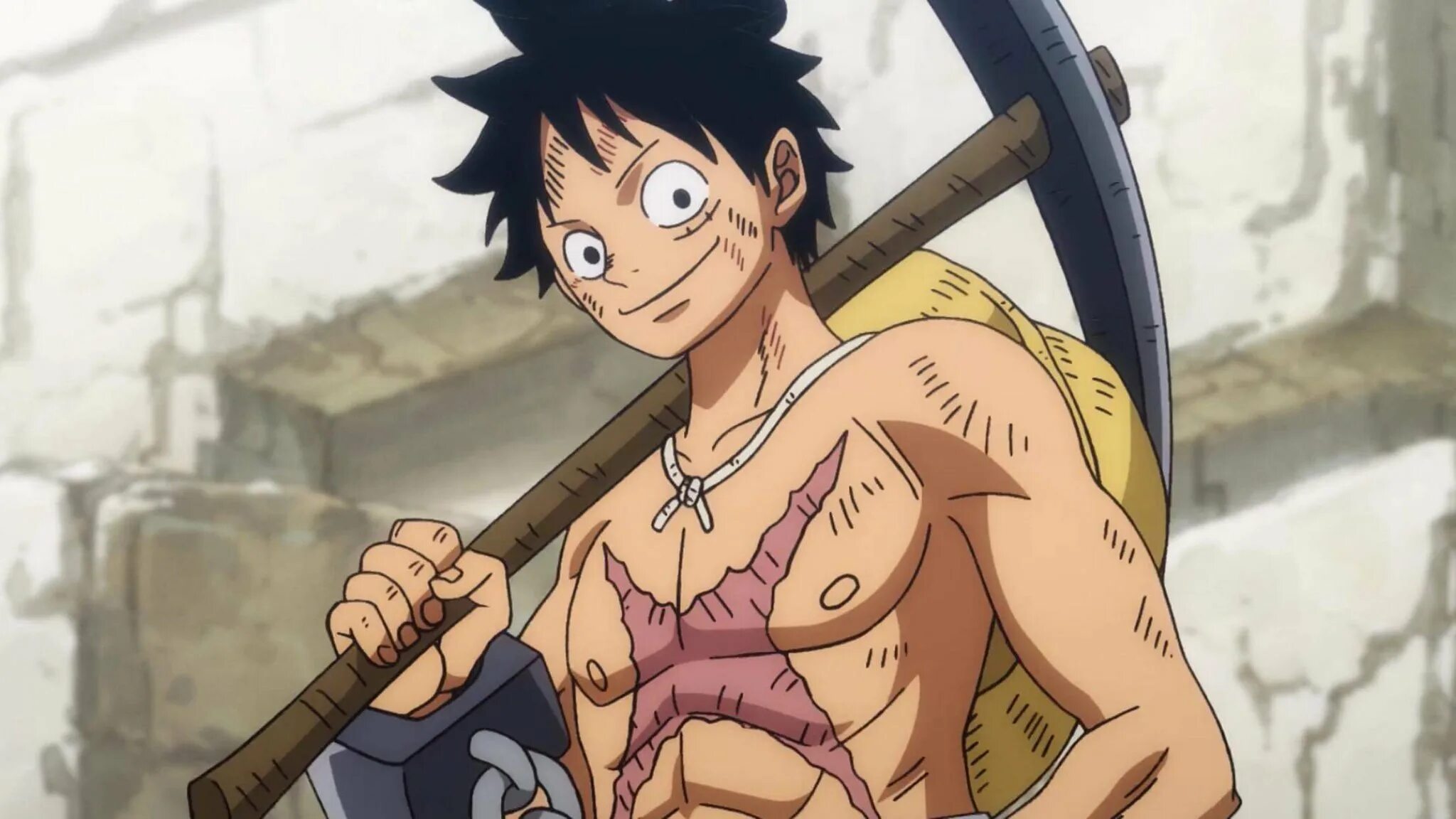 Луффи тренируется. Луффи в тюрьме. luffy wano prison. ван пис 920 серия.