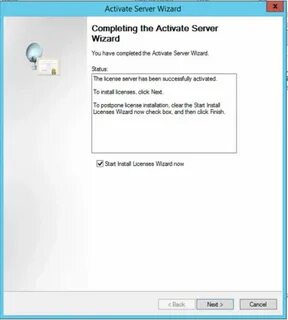 Installed licenses