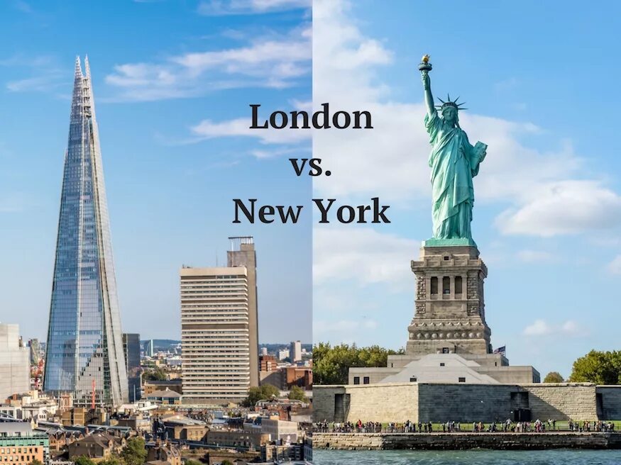 London is than new york. London vs New York. Лондон или Нью-Йорк. Америка Лондон. Нью Лондон США.