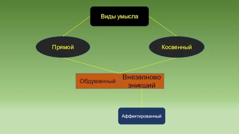 Вид и форма умысла. Виды умысла. умысел и его виды. виды косвенного умысла. аффектированный умысел.