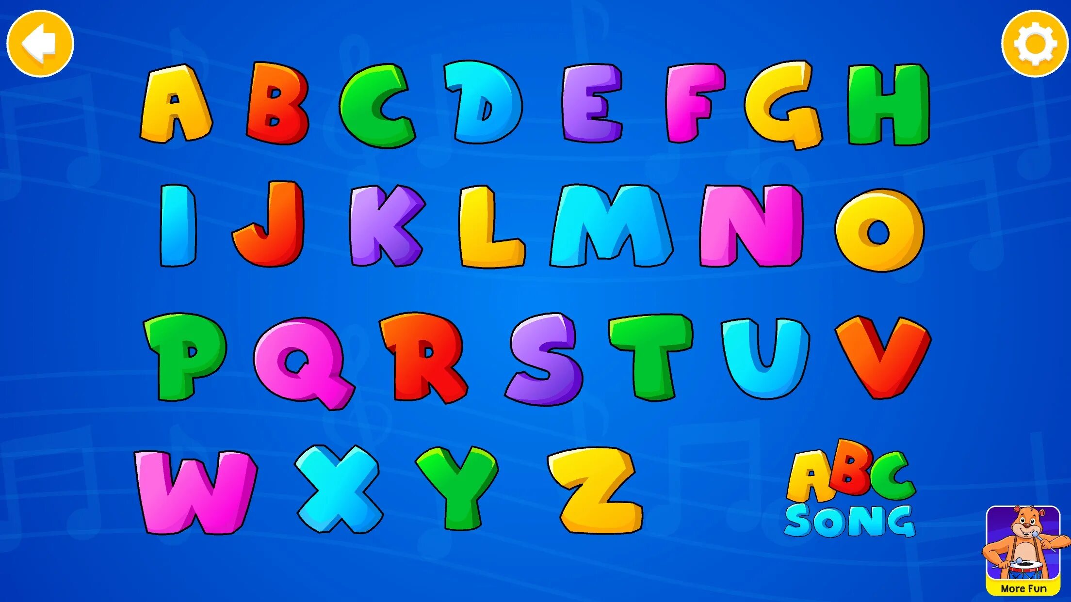 A b c d song