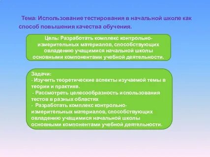 Цель начальной школы