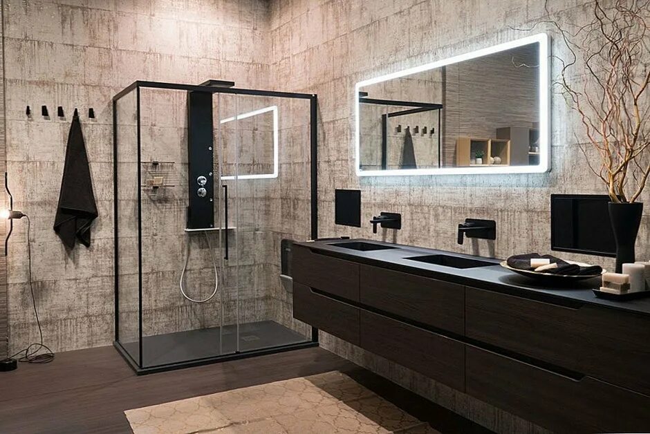 Shower enclosure with seat by Fleurco Bathroom shower design, Modern bathroom de