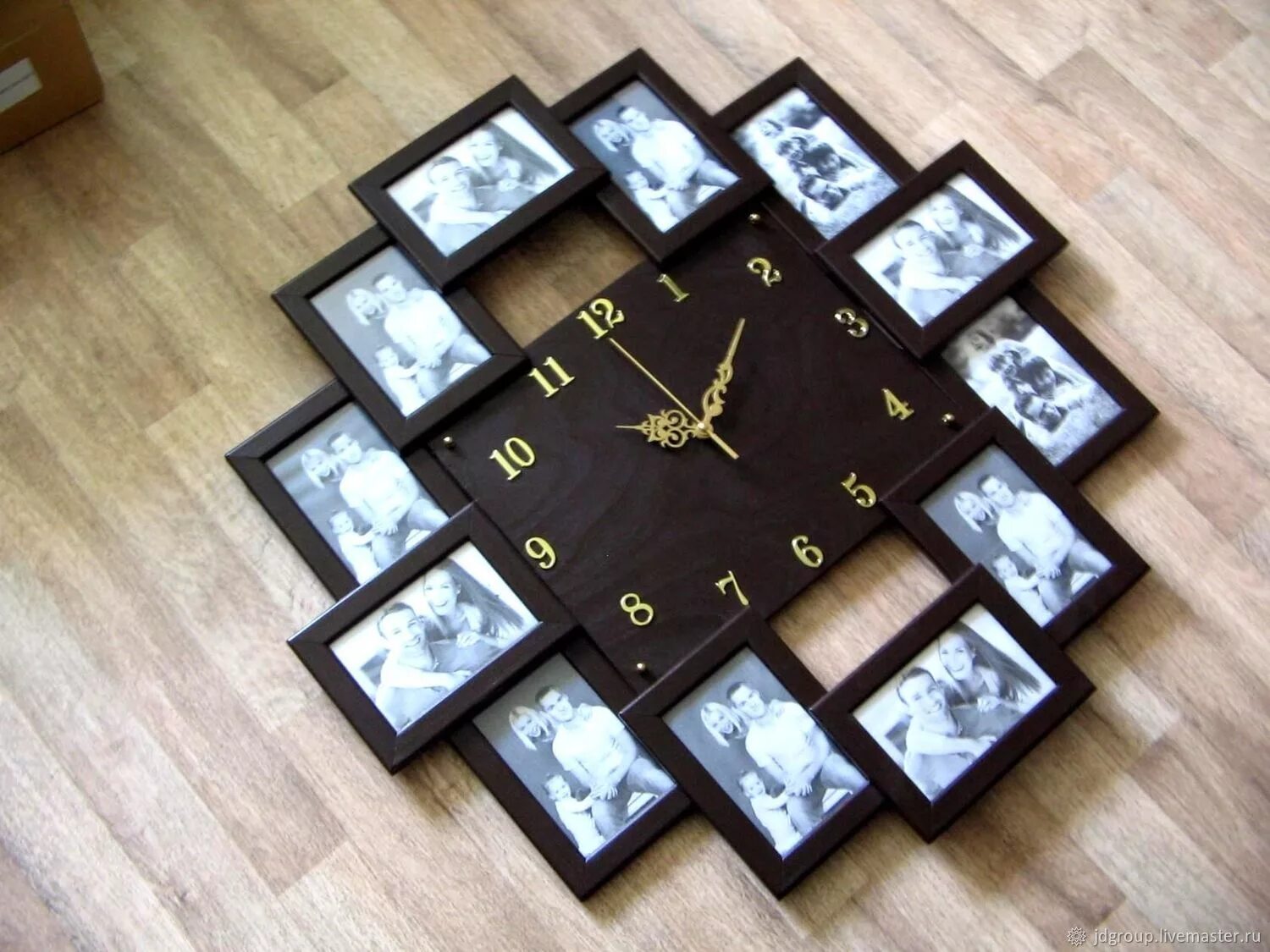 Часы под рамку. Часы из фоторамок. бескаркасные часы из фоторамок. часы с фоторамками своими руками. часы в рамке своими руками на стену.