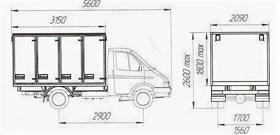 Чертеж фургона на газель 8 паллет Index of /images/hino/300-7.5