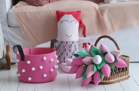 Корзина из фетра