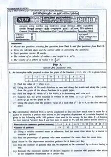 Math past papers