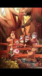 Download Grunkle Stan On Wooden Bridge Wallpaper | Wallpapers.com 