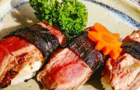 Суши с мясом