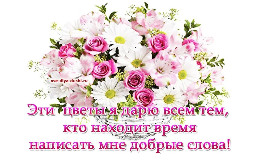 Спасибо и вам всего доброго. Спасибо за добрые слова. благодарю за поздравления. красивые добрые слова. спасибо за поздравления и добрые слова.