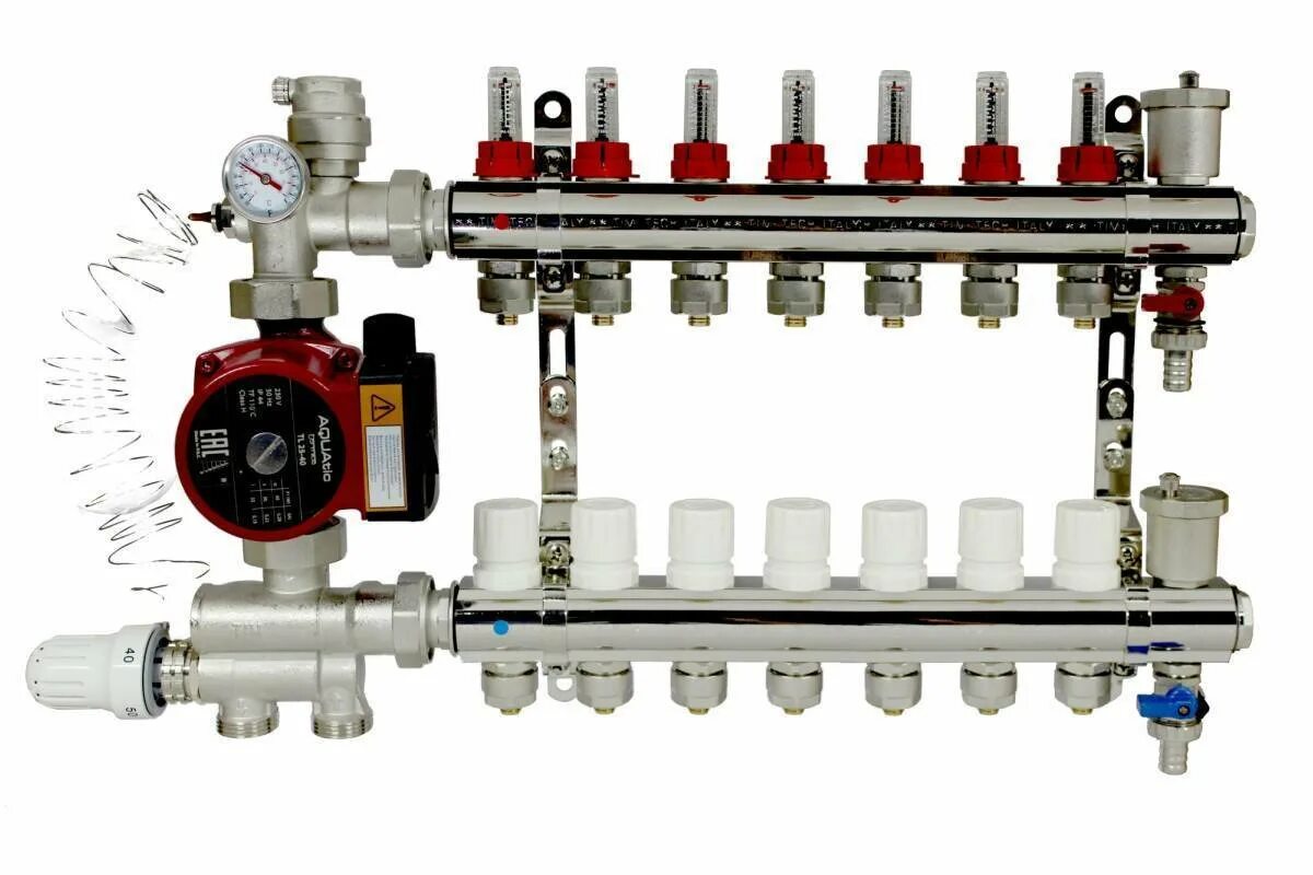 Купить контуры для теплого. Насосно смесительный узел Виер 202. Коллектор теплого пола Валтек 2 контура. Коллектор теплого пола Valtec на 5 контуров. Коллекторный смеситель тим для теплого пола.