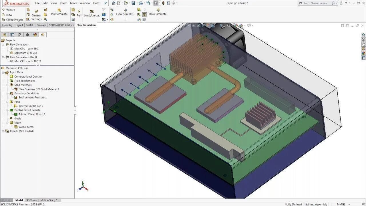 Расчет solidworks simulation