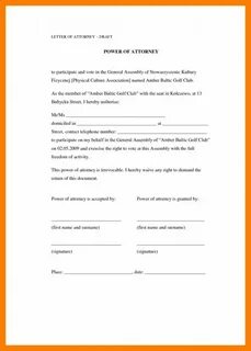 Power of attorney