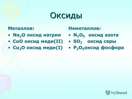 Li2o это какой оксид