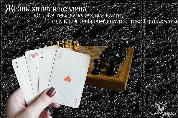 Жизнь и карты цитаты. Цитаты про карты. хитрые статусы. цитаты про карты и жизнь. когда у тебя на руках все карты она начинает играть в шахматы.