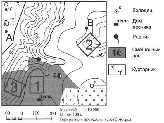 Домик лесника на топографической карте. Задания по плану местности. Задачи по плану местности. Задания по топографической карте.
