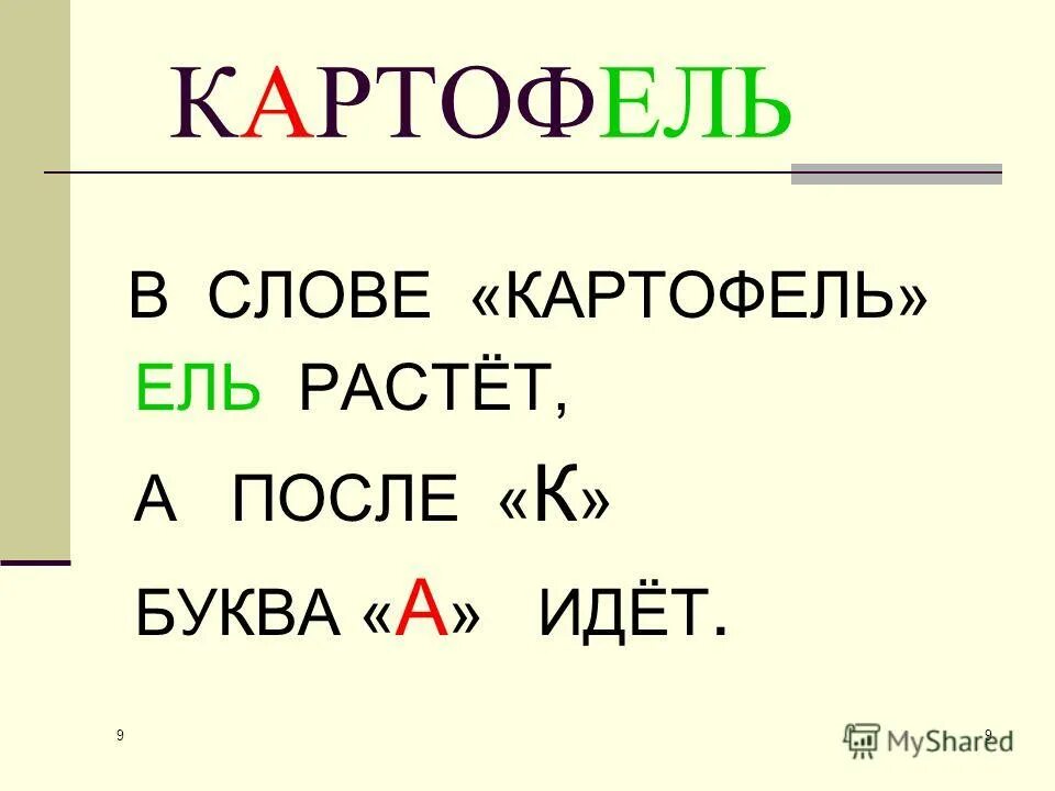 Хочу придумать слово. Картофель словарное слово. Запоминаем словарные слова. Словарное слово картофель в картинках. Рифмовки для запоминания словарных слов.