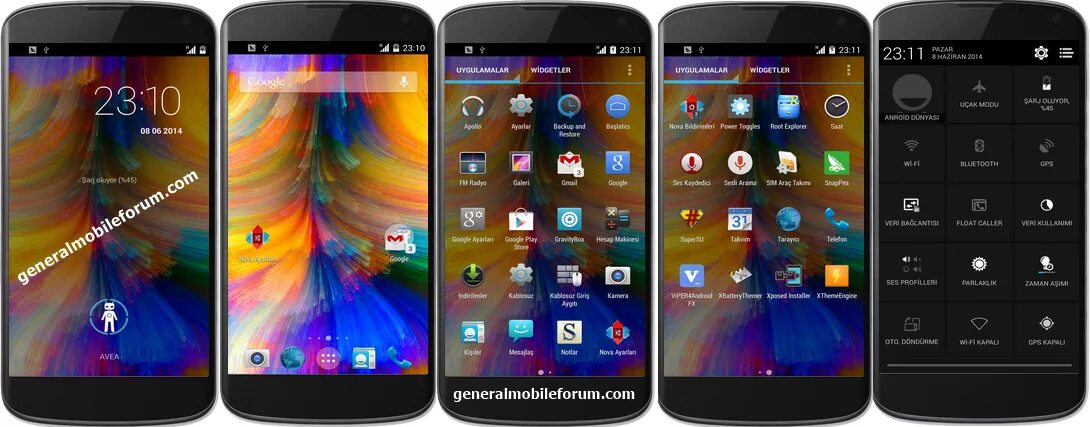 Android 7 меню