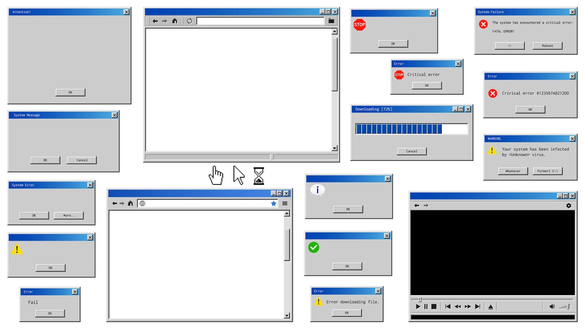 Окно браузера ретро. Рамка окна Windows. Окошко виндовс. Окно Windows 98. Attention system