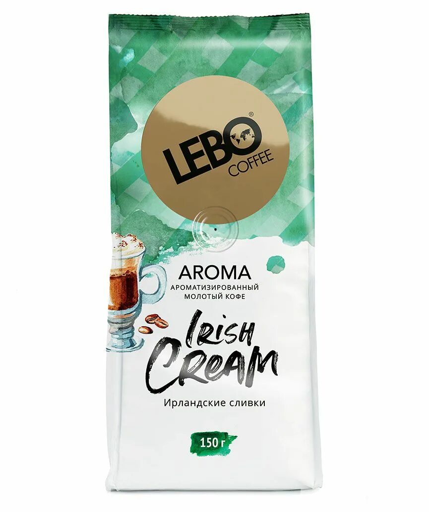 Кофе молотый aroma. Кофе молотый Lebo Aroma Irish Cream, 150 г. Lebo кофе молотый Irish.