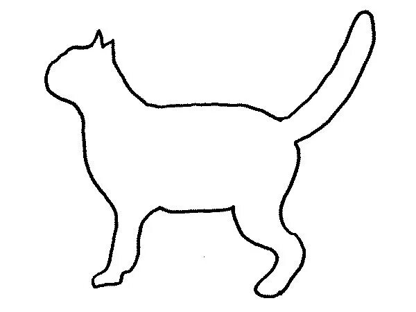 Шаблон кошки для вырезания из бумаги Halloween Coloring Pages and Halloween Felt Board Shapes Halloween coloring, Fre