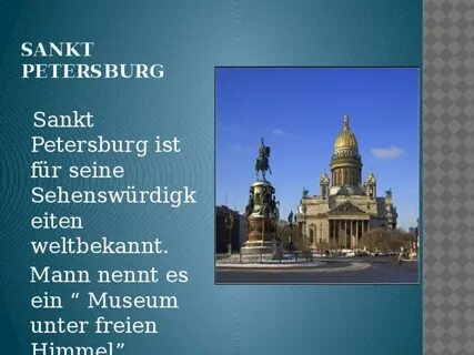 Рассказ о санкт петербурге на английском