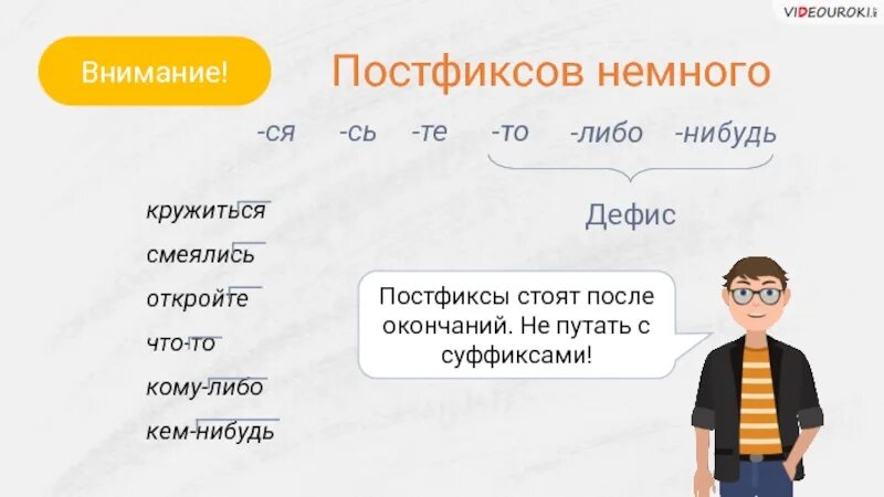 Ся какая часть слова. Постфикс. Постфикс ся сь. Слова с постфиксом. Постфикс примеры.