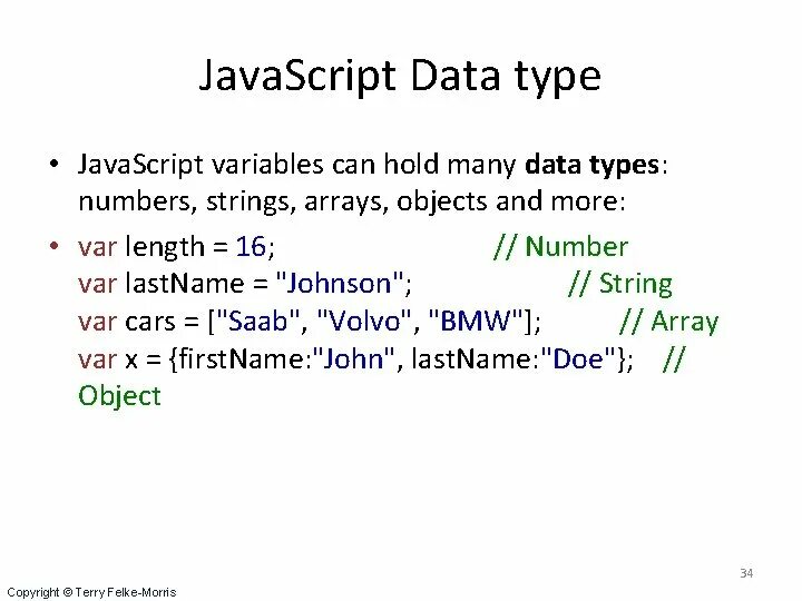Data script