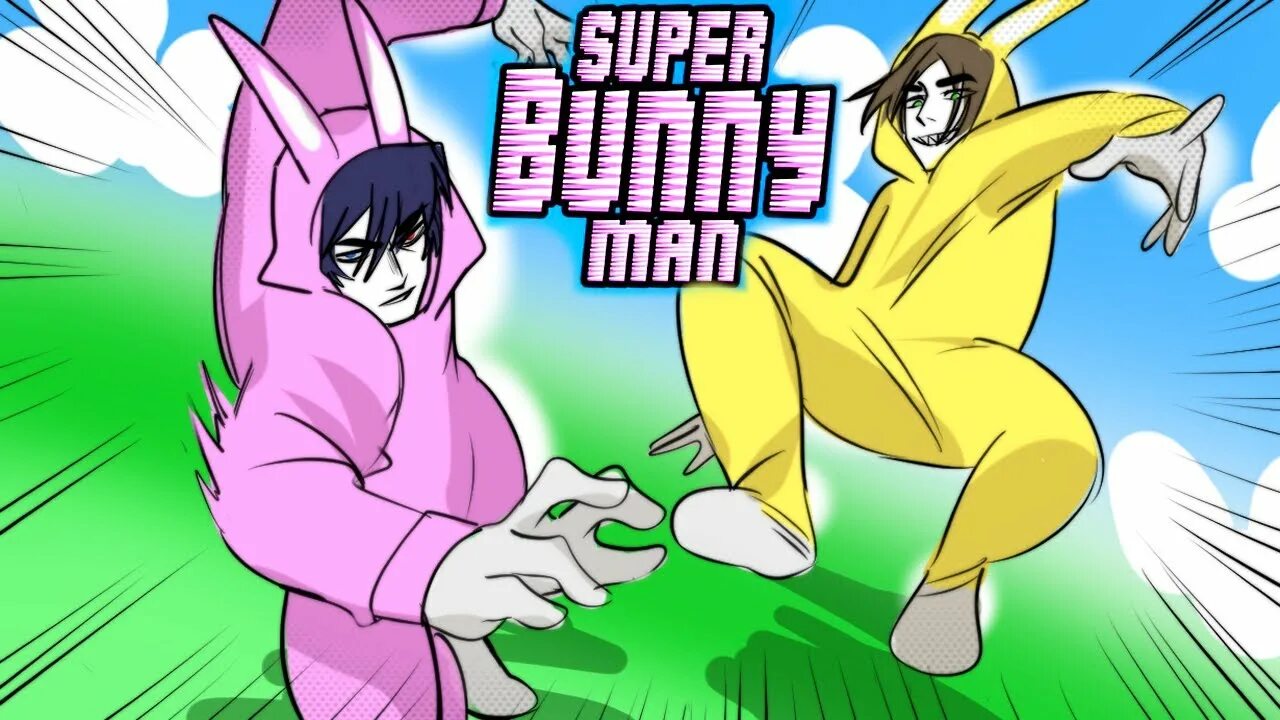 Titan bunny man. Супер Банни мен. Игра Банни мен. Игра супер Банни мен. Игра на двоих super Bunny man.