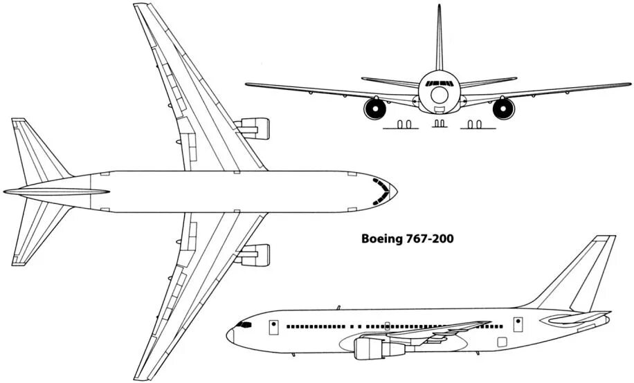 Boeing 767 схема. Схема самолета Боинг 767. B767 200 f. Боинг 767-200 чертеж. Схема самолёта Боинг 767-200.