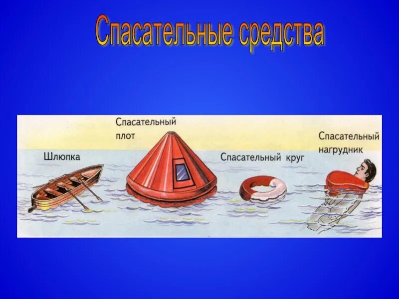 Перечислить спасательные средства. Средства спасения на воде. Спасательные средства на воде. Индивидуальные средства спасения на воде. Средства спасения на воде рисунок.