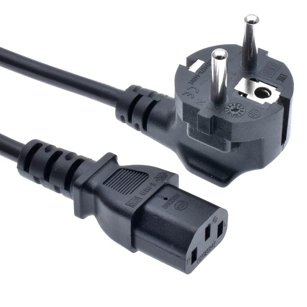 Кабель питания ningbo iec c5 (3-pin) — евровилка, 1. Вилка и разъем). Кабель питания cee 7/7 - iec 320 c13, 2 метра. Кабель евро вилка. 5 м, с заземлением (3-конт.