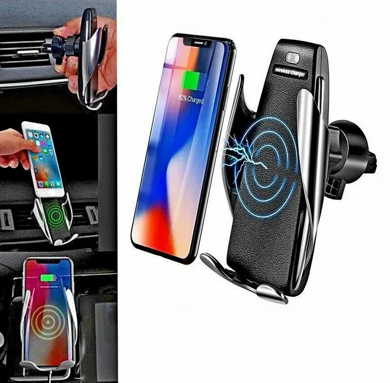 Беспроводная функция на телефоне. Smart sensor car Wireless Charger s5. Держатель автомобильный Smart sensor s5 c беспроводной зарядкой,. Держатель-зарядка Smart sensor s5. Smart sensor car Wireless Charger Charger s7.