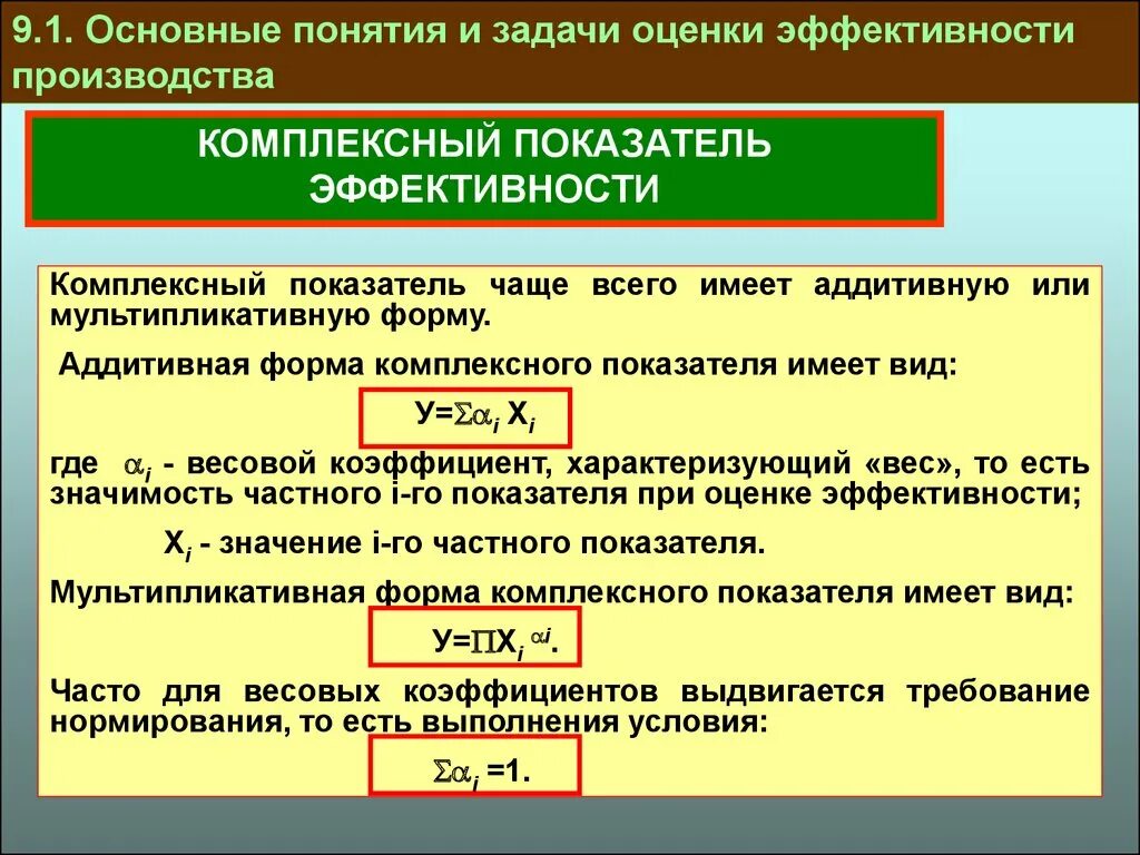 Комплексный анализ эффективности