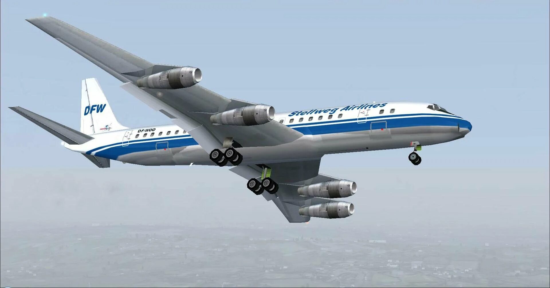 Дс no 8. Дуглас ДС 8. DC-8 самолет. Douglas DC-8. Douglas DC-8 FSX.