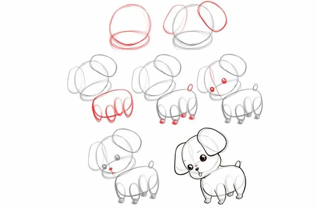 Поэтапное рисование щенка. Покажи как рисовать собачек. Поэтано рисование собаки. Покажи как рисовать собачек. Покажи как рисовать собачек.