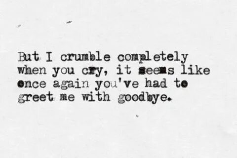 I need to cry but i