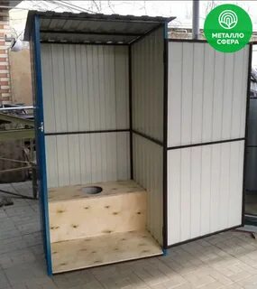 Размеры туалета из профильной трубы